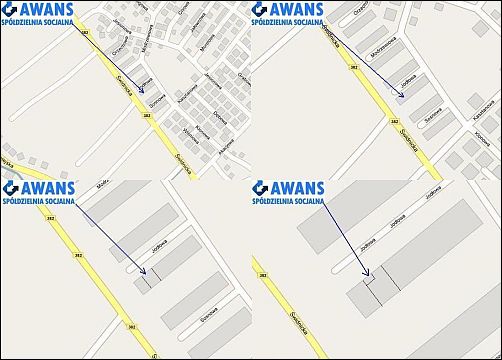 Sp�dzielnia Socjalna Awans - lokalizacja